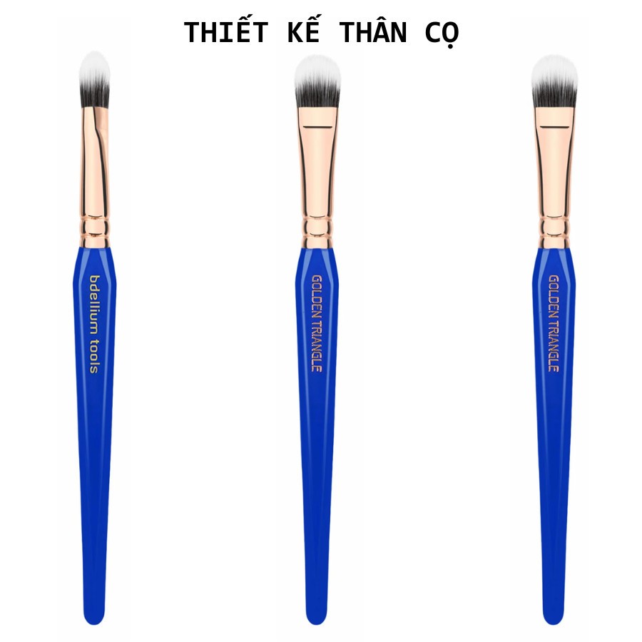 Cọ Đánh Kem Lót Mắt Bdellium Tools Golden Triangle B775 Duet Fibre Shader